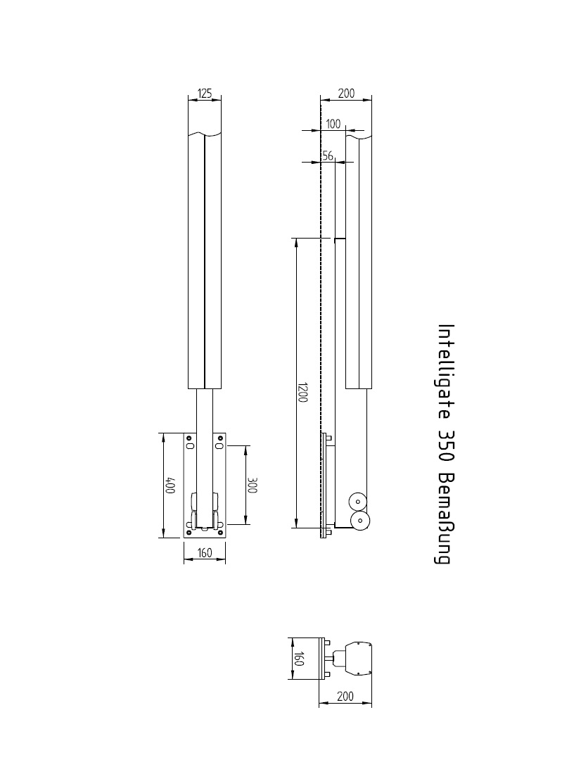 Intelligate 350 Bemaßung