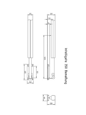 Intelligate 350 Bemaßung