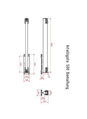 Intelligate 500 Bemaßung