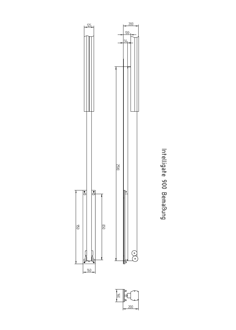 Intelligate 900 Bemaßung